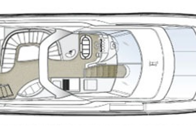 Яхта Carver 560 Voyager, Схематичное изображение флайбриджа