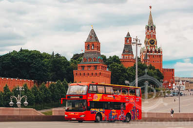 Экскурсии на двухэтажном автобусе City Sightseeing по центру Москвы