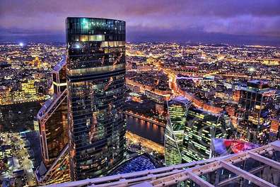 Новый год 2019 на крыше небоскреба Москва-сити