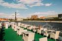 Речная прогулка на панорамном теплоходе "Ривер Лаунж" по центру Москвы с обедом или ужином