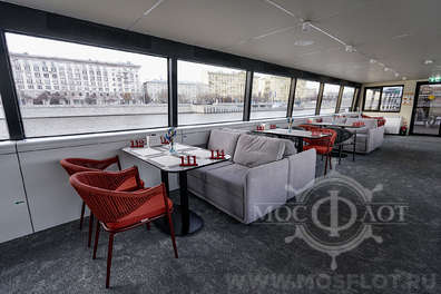 Зимняя прогулка на премиум электроходе "Стрельна" по Москве-реке | От Киевского вокзала Зимняя гастрономическая прогулка на электроходе "Стрельна" по Москве-реке