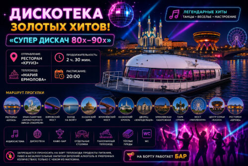 Дискотека золотых хитов! «Супер ДисКач 80x – 90х»