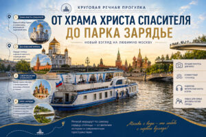 Круговая речная прогулка от Храма Христа Спасителя до Парка Зарядье