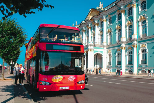 Экскурсия на двухэтажном автобусе Hop On – Hop Off в Санкт-Петербурге