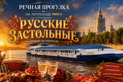 Концерт «Русские застольные» на теплоходе РИО-4 в Москве