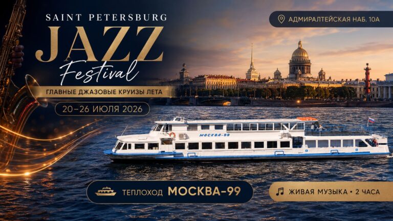 Saint Petersburg Jazz Festival — джазовые круизы на теплоходе «Москва-99»